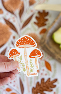 Autumn Mushroom Sticker