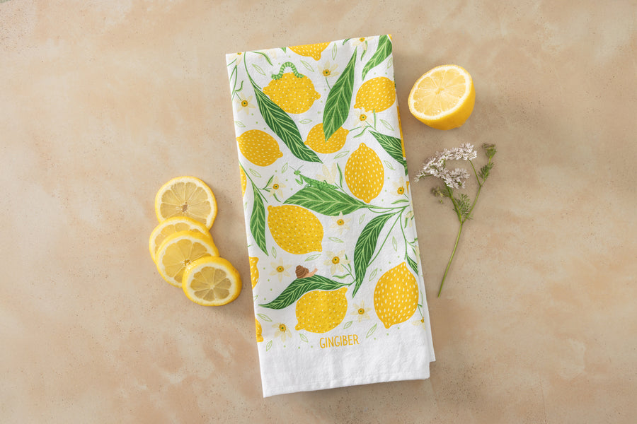 Lemon Grove Tea Towel