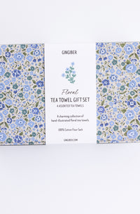 Floral Tea Towel Gift Set