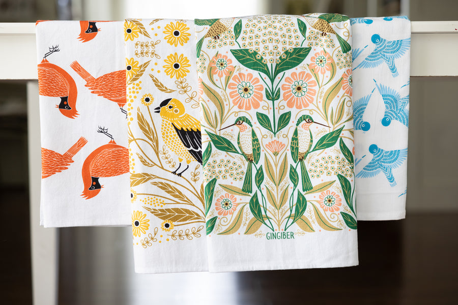 Bird Tea Towel Gift Set