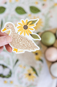 Spring Duck Sticker