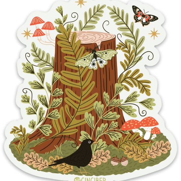 Tree Stump Sticker