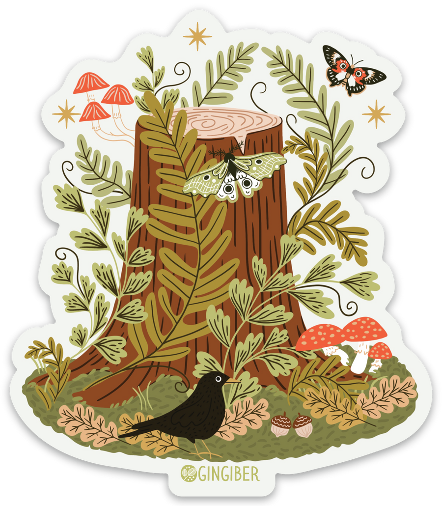 Tree Stump Sticker