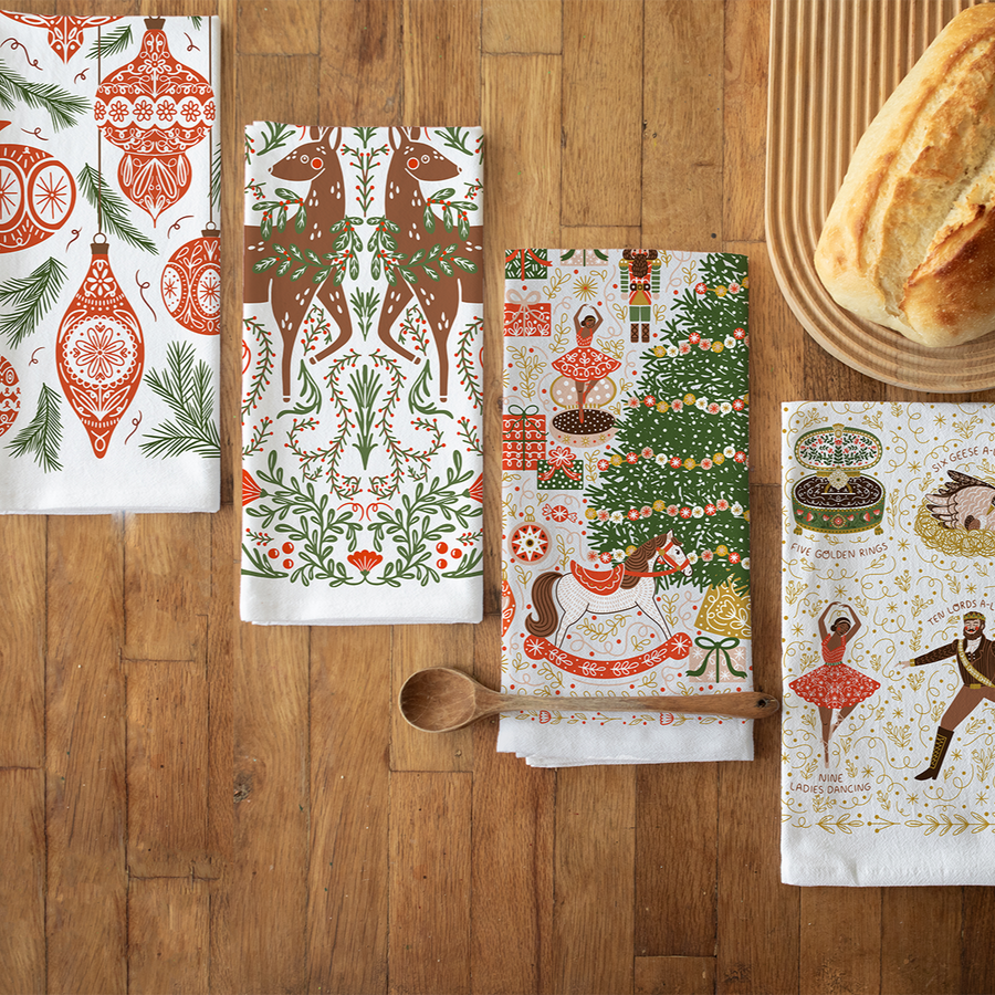 Holiday Tea Towel Gift Set