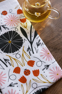 Limited Offer - Moody Floral Tea Towel