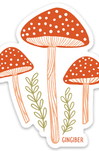 Autumn Mushroom Sticker