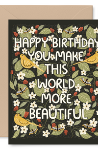 Beautiful World Birthday Card