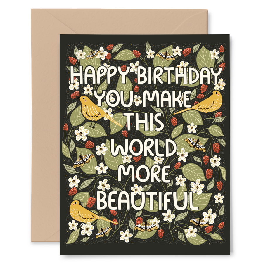 Beautiful World Birthday Card