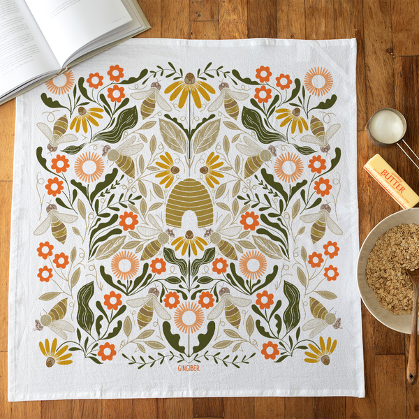 Beehive Tea Towel