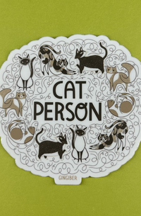 Cat Person Sticker