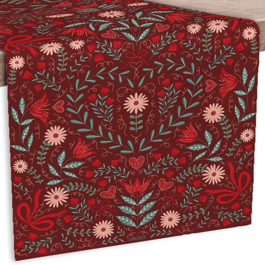 Sweetheart Table Runner - Red