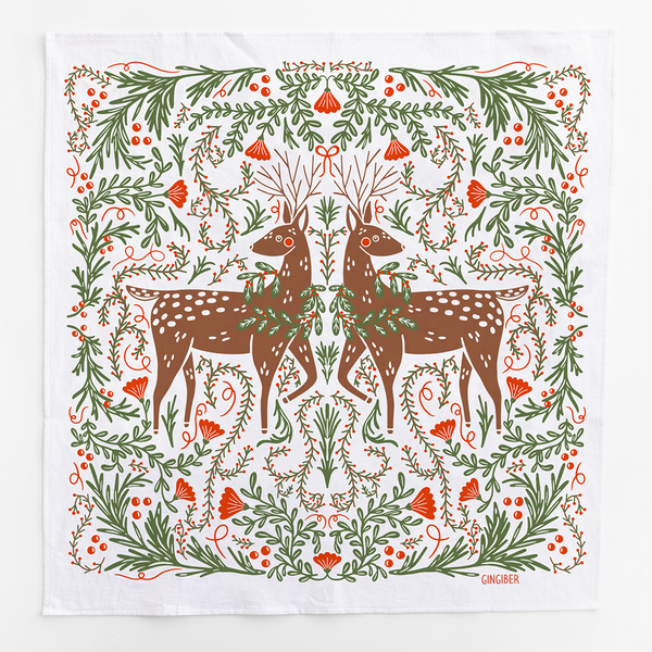 Deer Tea Towel