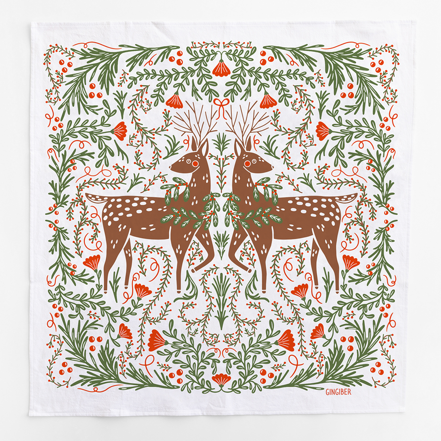 Deer Tea Towel