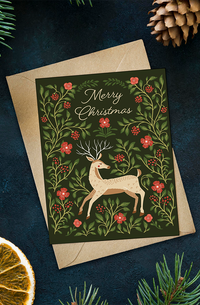 Deer Merry Christmas Card