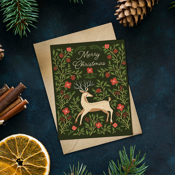 Deer Merry Christmas Card