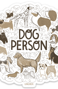 Dog Person Sticker