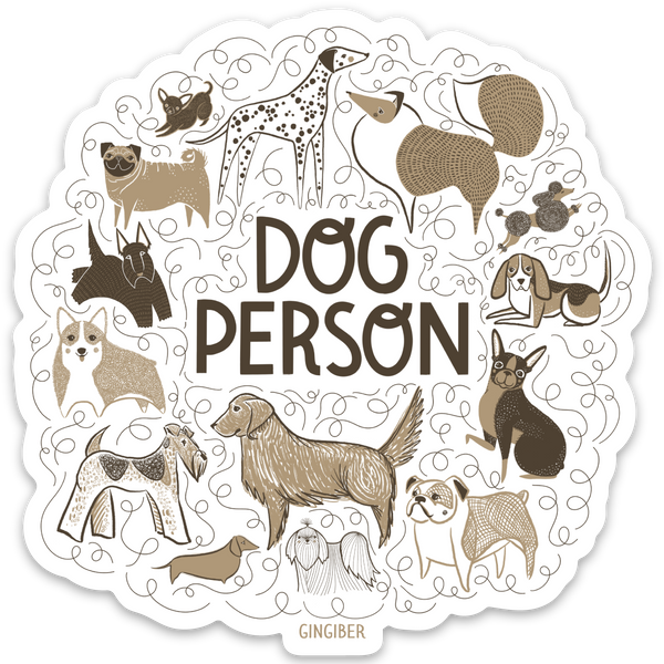 Dog Person Sticker