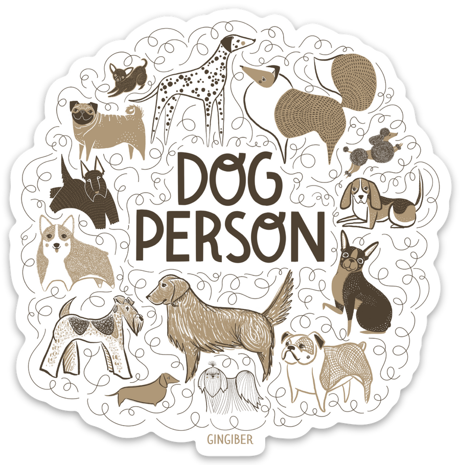 Dog Person Sticker