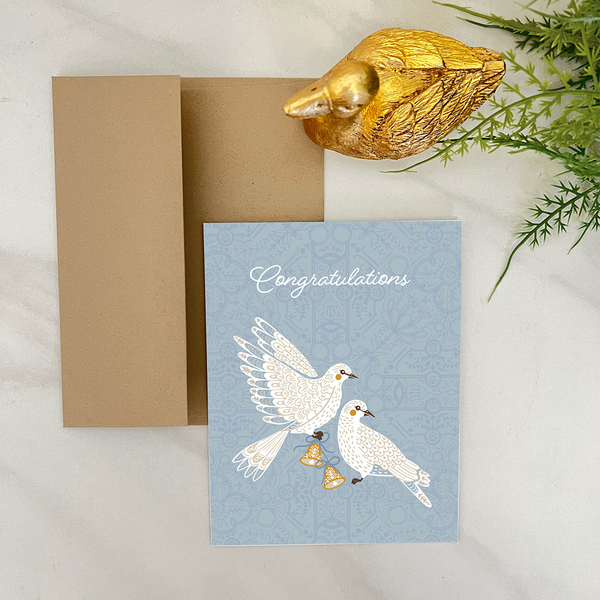 Doves Wedding Card