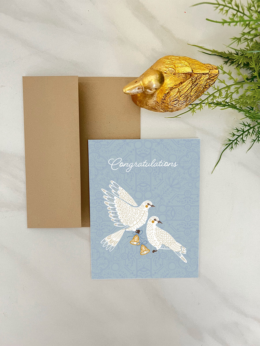 Doves Wedding Card