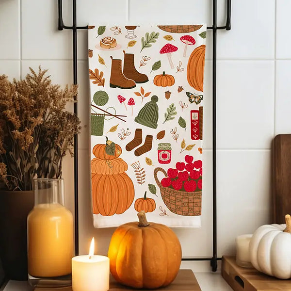Fall Favorites Tea Towel