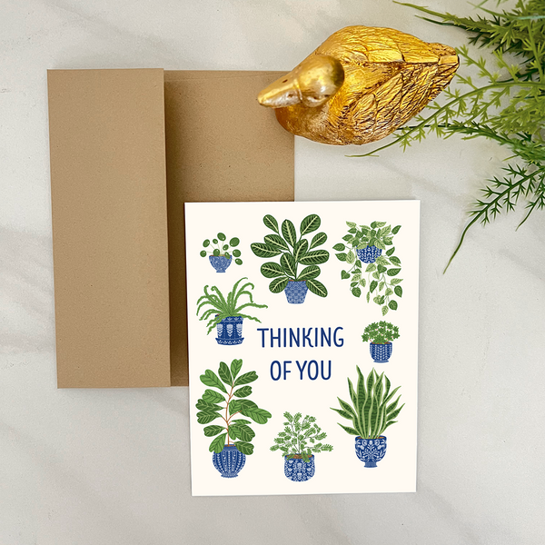 Houseplants Thinking of You Card