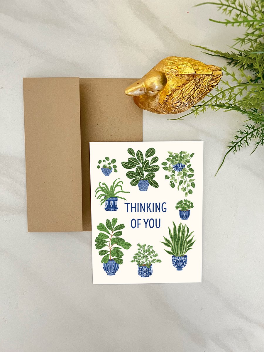 Houseplants Thinking of You Card