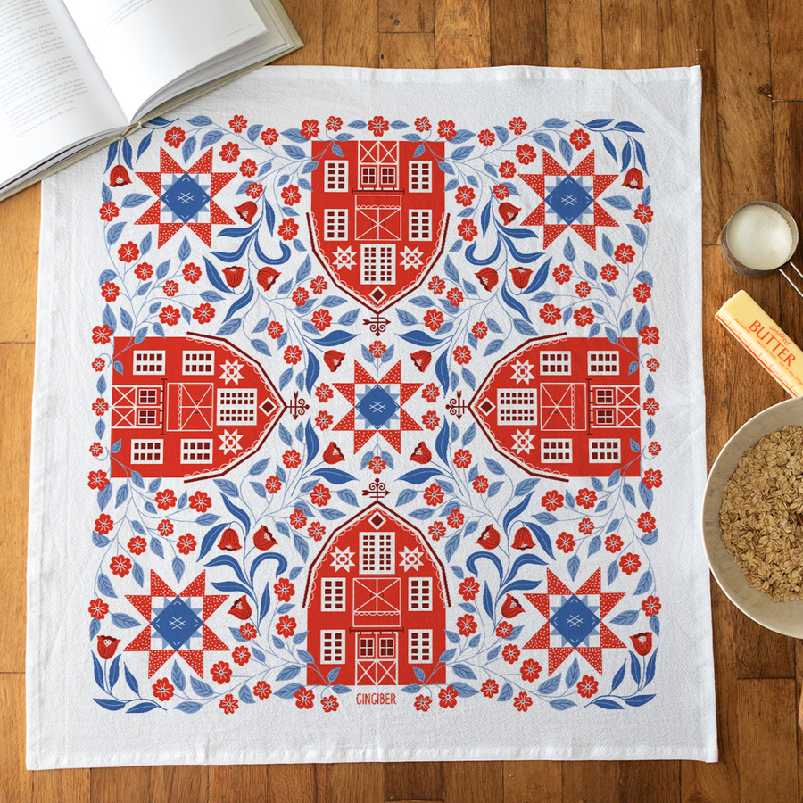 Barn Tea Towel