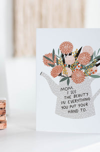 Mom Flowers Card