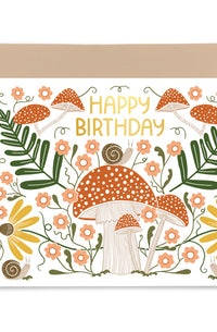 Mushroom Birthday Card