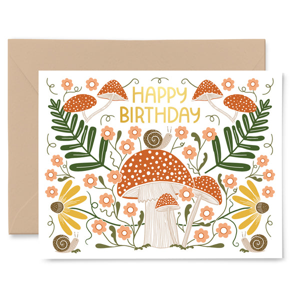 Mushroom Birthday Card