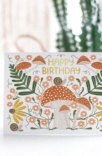 Mushroom Birthday Card