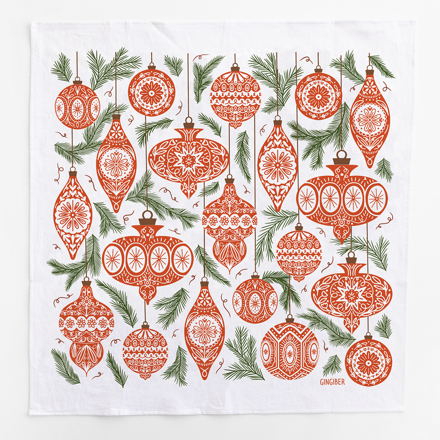 Ornament Tea Towel