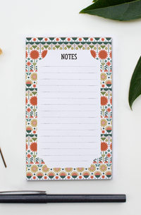 Popping Flowers Notepad