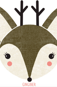 Woodland Deer Sticker