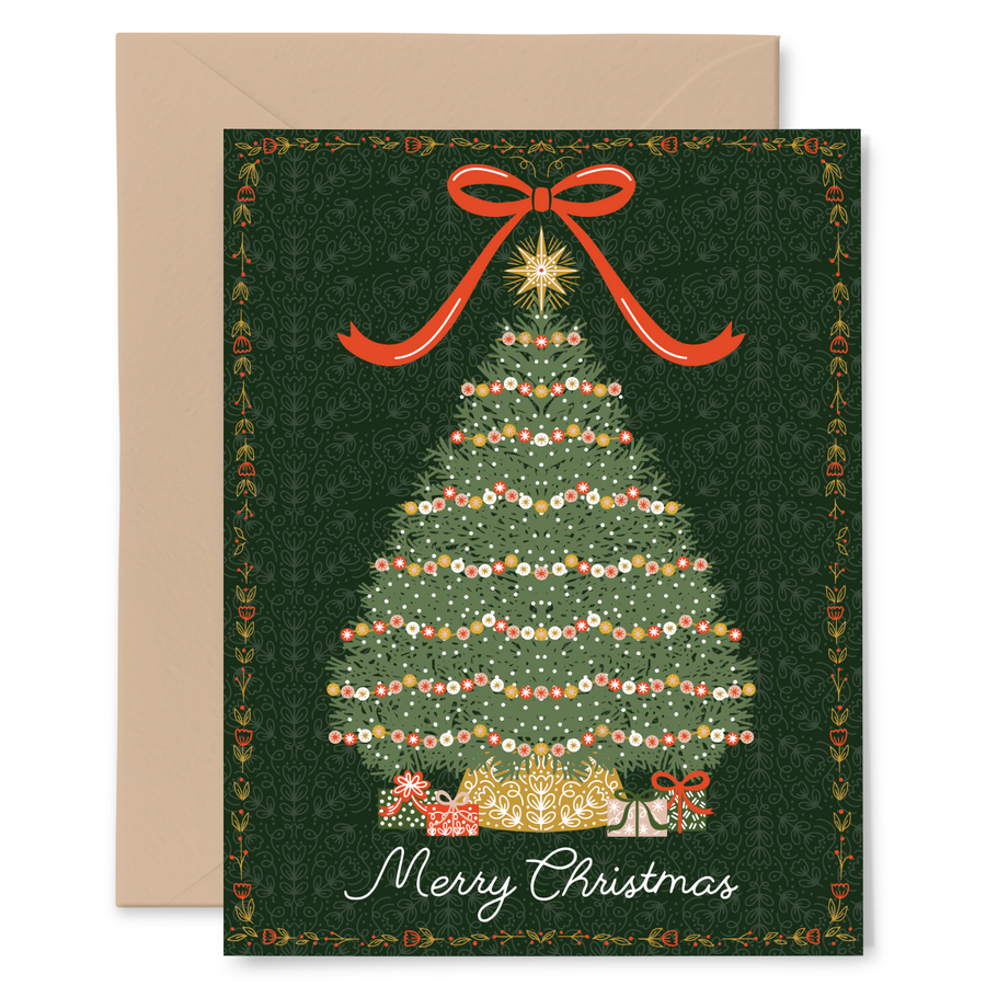 Tree and Gifts Card