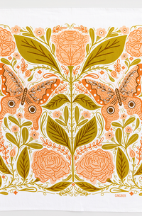 Vintage Butterfly Tea Towel