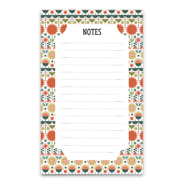 Popping Flowers Notepad