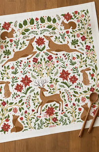 Christmas Forest Tea Towel