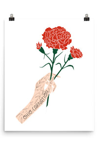 PREORDER Ohio State Flower Print (ships 2/14/25)