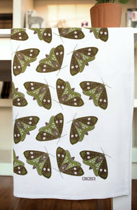 Moths Tea Towel