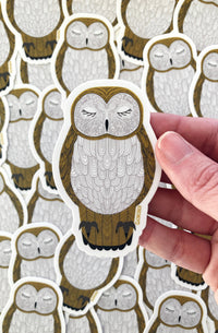 Nocturnal Owl Sticker