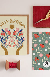 Birthday Flowers Card