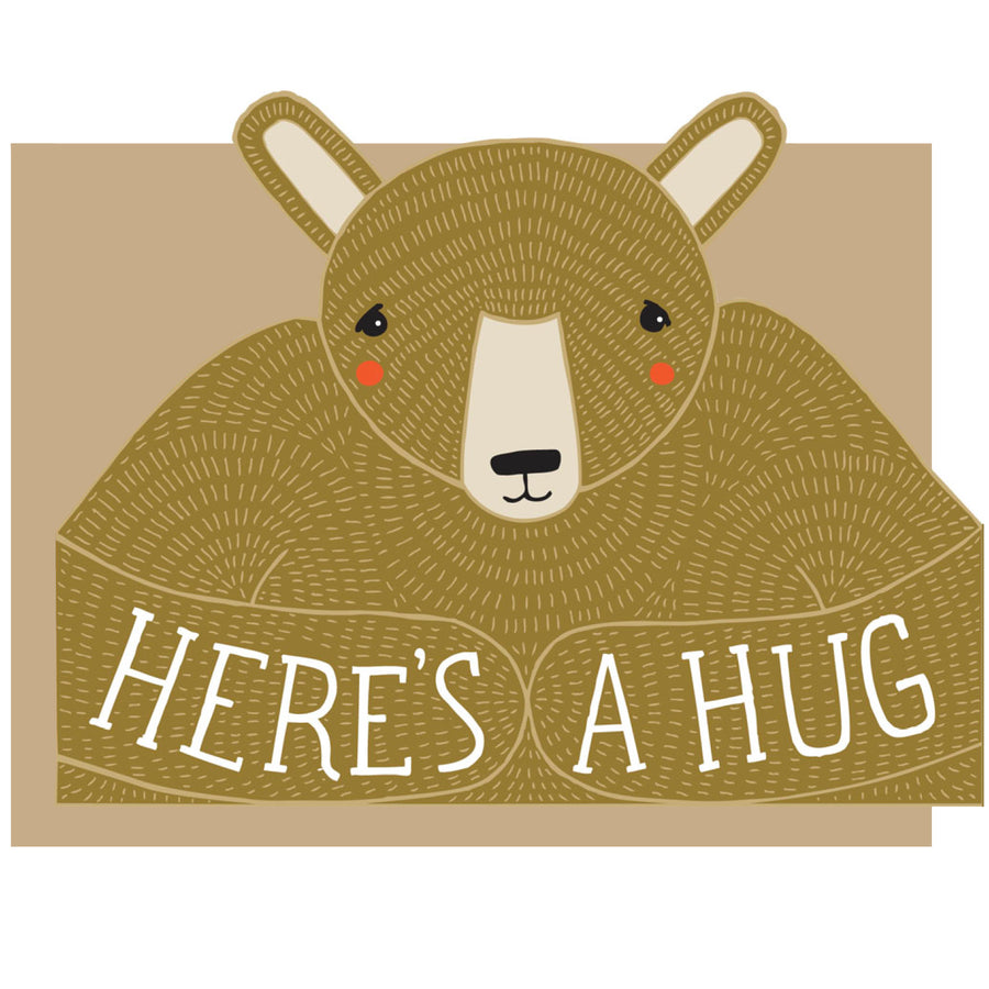 Bear Hug Die Cut Card