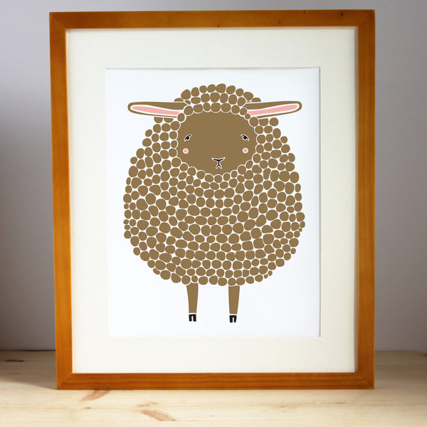 Brown Sheep Print