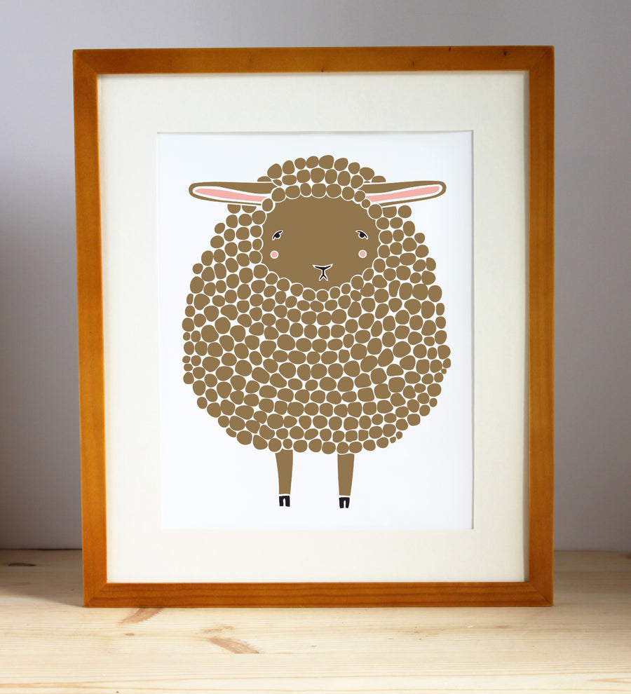 Brown Sheep Print