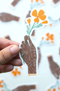 California State Flower Sticker