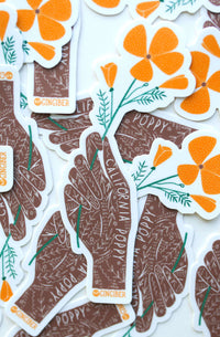 California State Flower Sticker
