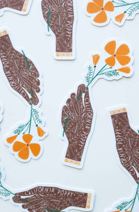California State Flower Sticker