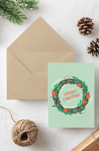 Christmas Wreath Card